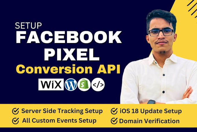 Gig Preview - Setup or fix facebook pixel, conversion API, website integration