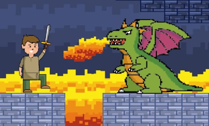 Gig Preview - Create pixel art, game art, character design, video games, animation, tileset