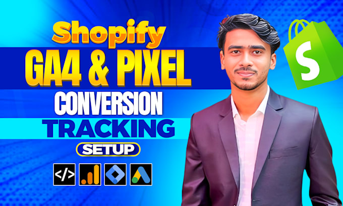 Gig Preview - Setup shopify ga4 and meta pixel tracking for accurate ecommerce analytics