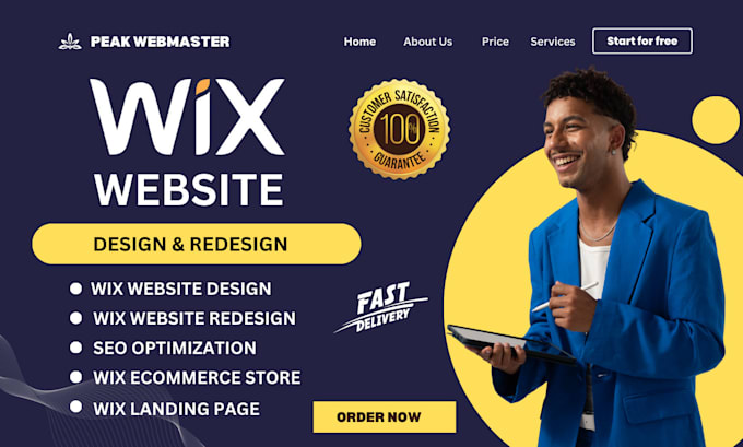 Gig Preview - Design wix website redesign wix website design wix website development