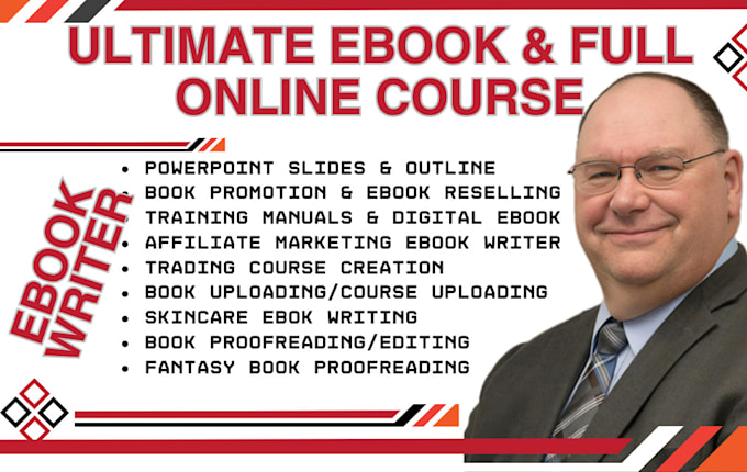 Gig Preview - Create high impact ebooks and online course, motivational, affiliate marketing