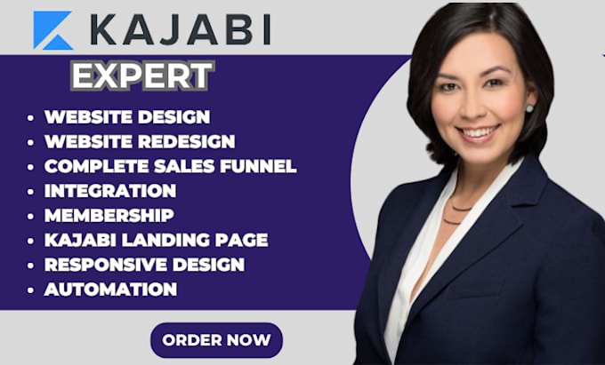 Gig Preview - Do kajabi website design, kajabi landing page, kajabi online course, sales funel