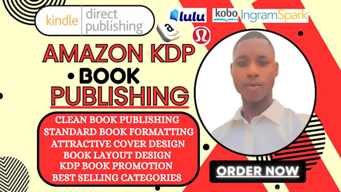 Gig Preview - Do amazon kdp book publishing kindle kdp book formatting kdp book publishing