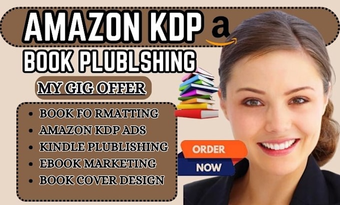 Gig Preview - Do amazon KDP book plublshing KDP book promotion amazon KDP book formating