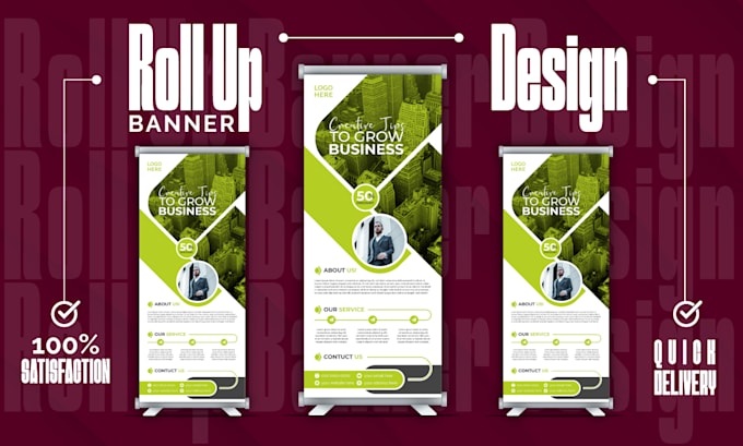 Gig Preview - Do roll up banner or trade show advertising design