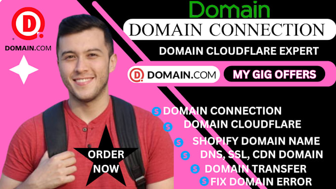 Gig Preview - Do domain connection, fix or transfer domain cloudflare, ssl, cdn to any website