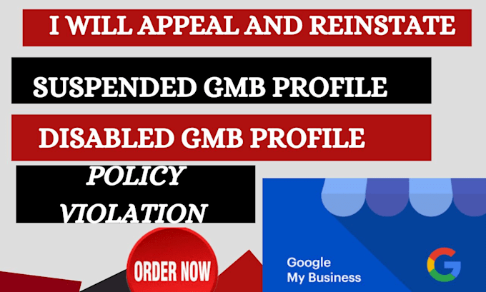 Gig Preview - Fix reinstate appeal suspended disabled google my business profile page listing