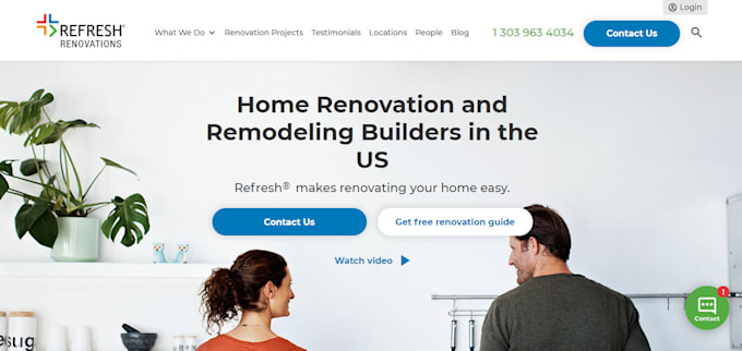 Gig Preview - Design home improvement website, home improvement landing page, home remodeling