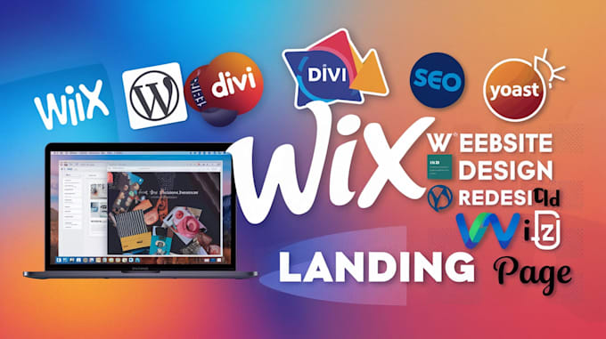 Gig Preview - Wix website design and redesign wix landing page for ngo yoga, therapy business