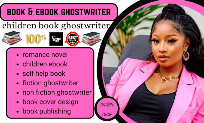 Gig Preview - Be your ghostwriter, romance novel, children ebook, self help, ebook writer