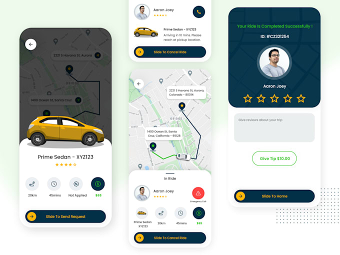 Gig Preview - Build taxi booking app, ridesharing app, car rent app