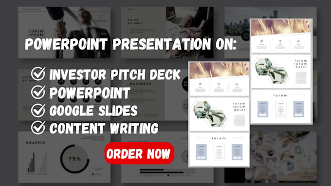 Gig Preview - Do powerpoint presentation investor pitch deck, google slides for your business