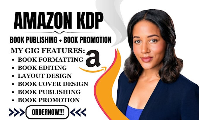 Gig Preview - Do amazon kdp book formatting, kdp book cover, amazon kdp book publishing