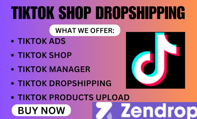 Gig Preview - List upload winning zendrop tiktok facebook shop ads