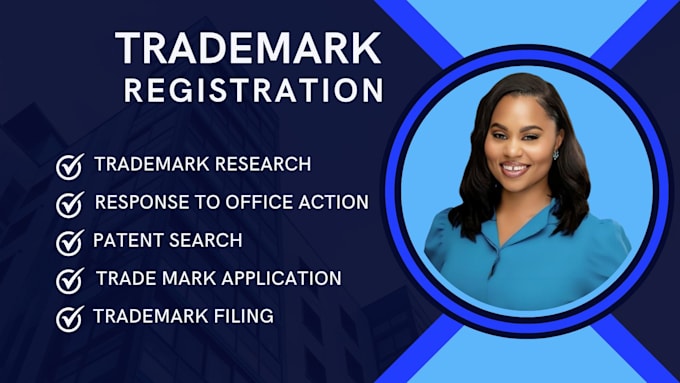 Gig Preview - Do a trademark registration USA and search, uspto trademark