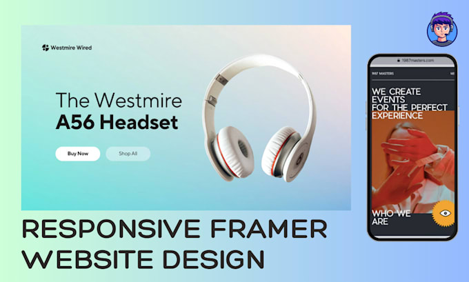 Gig Preview - Design a modern, responsive, and user friendly website using framer or webflow