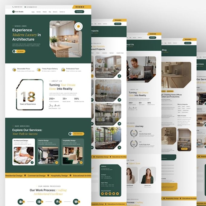 Gig Preview - Design real estate website, investment website, broker website