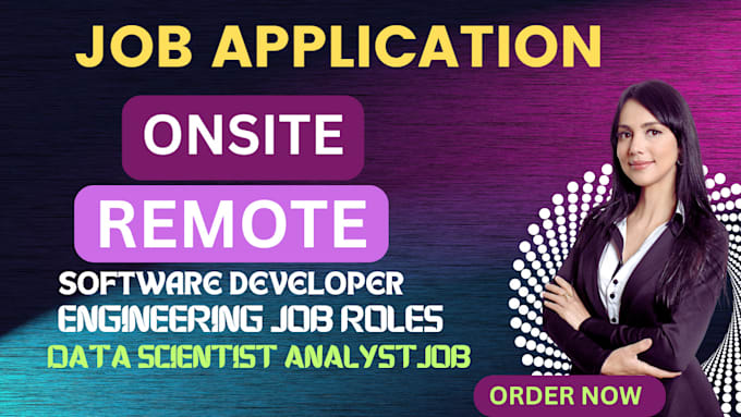 Gig Preview - Search and apply remote jobs, software developer, data scientist analyst job app