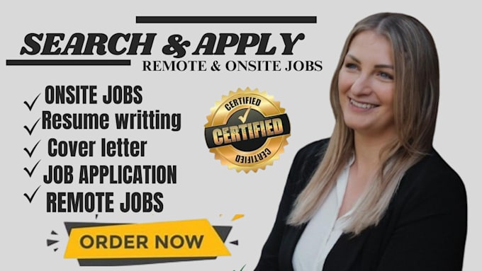 Gig Preview - Search and apply for remote jobs, onsite jobs or apply any job application