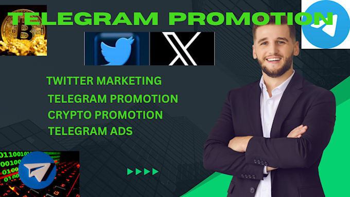 Gig Preview - Promote your twitter marketing, telegram promotion to increase crypto holders