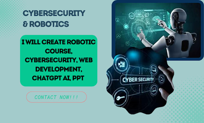 Bestseller - create robotic course, cybersecurity, web development, chatgpt ai, PPT