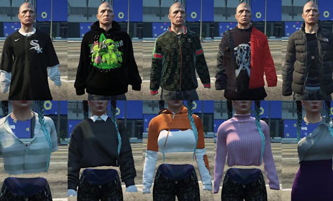 Gig Preview - Design realistic custom fivem clothing, mc kuttes, mask, flag