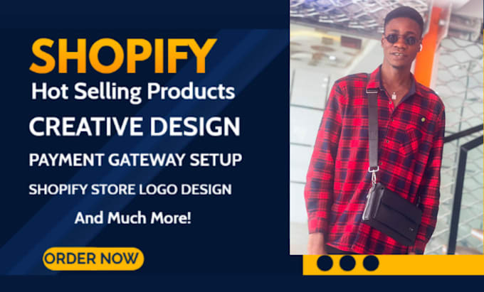 Gig Preview - Design shopify ecommerce website development winning product shopify