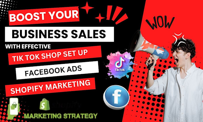 Gig Preview - Do ecommerce shopify marketing tiktok shop facebook ads to boost sales