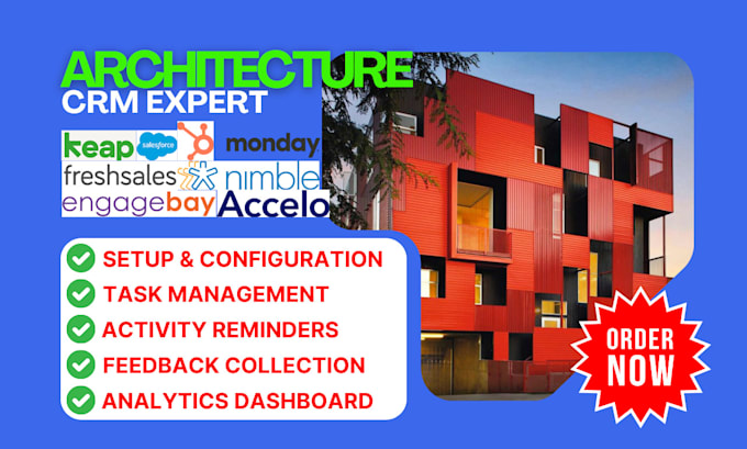 Gig Preview - Do hubspot engagebay pipedrive keap accelo monday unanet nimble architecture crm