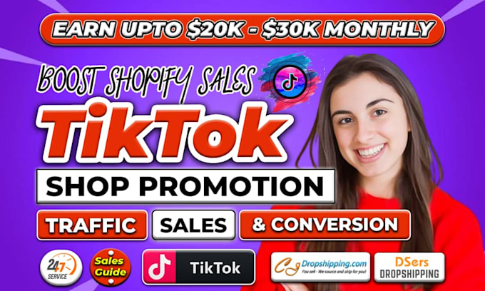 Gig Preview - Fix,manage,setup tik tok shop,tiktok dropshipping,shopify tiktok ads marketing