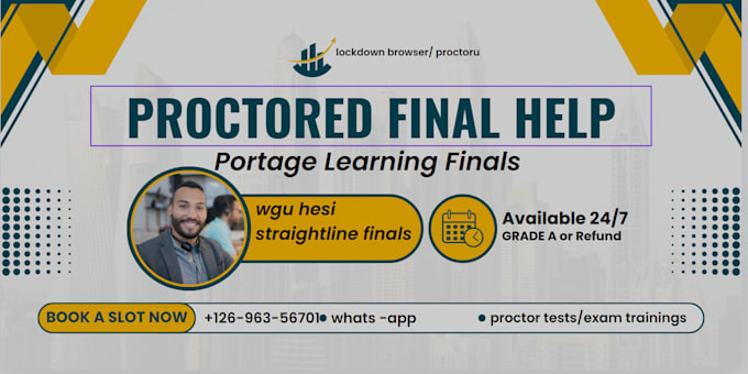 Gig Preview - Help with wgu, portage learning and straighterline proctored finals