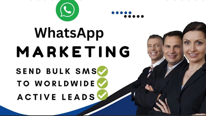 Gig Preview - Do whatsapp api marketing bulk messaging and organic promote