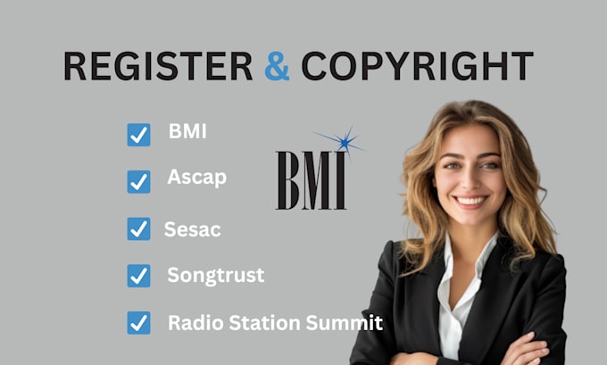 Gig Preview - Register and copyright your music with ascap,  songtrust bmi billboard mediabase