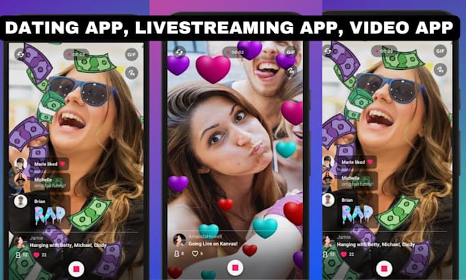 Gig Preview - Develop dating app, live streaming app, social media chat app, video app