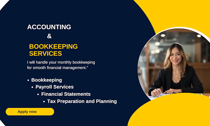 Gig Preview - Manage your company bookkeeping monthly, and daily using quickbooks