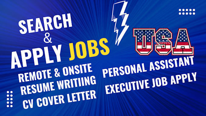 Gig Preview - Search and apply remote job onsite USA federal resume job application