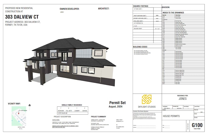 Gig Preview - Draft architectural and construction drawings