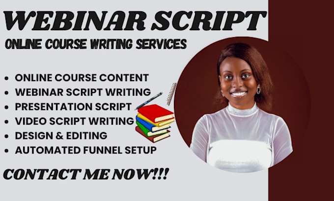 Gig Preview - Write highly engaging perfect webinar script that coverts