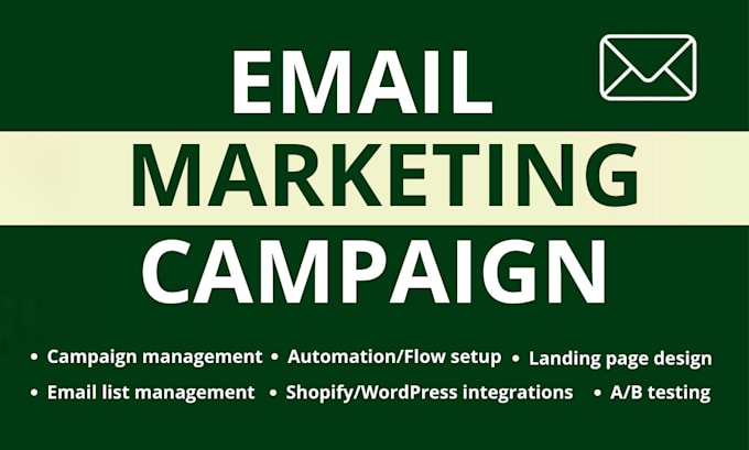 Gig Preview - Design mailchimp, klaviyo email marketing, template and campaign automation