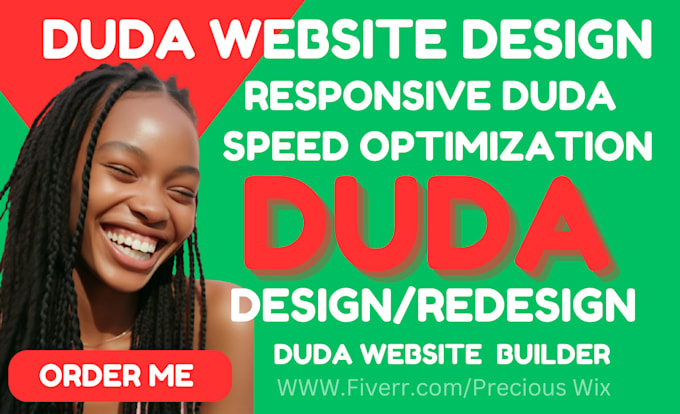 Gig Preview - Design duda website design, duda maintenance and duda SEO