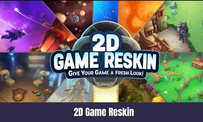 Gig Preview - Reskin your 2d game for a fresh look game development expert