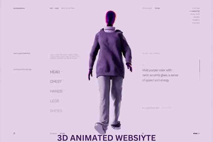 Gig Preview - Create interactive 3d animated webflow website 3d animated website next js gsap