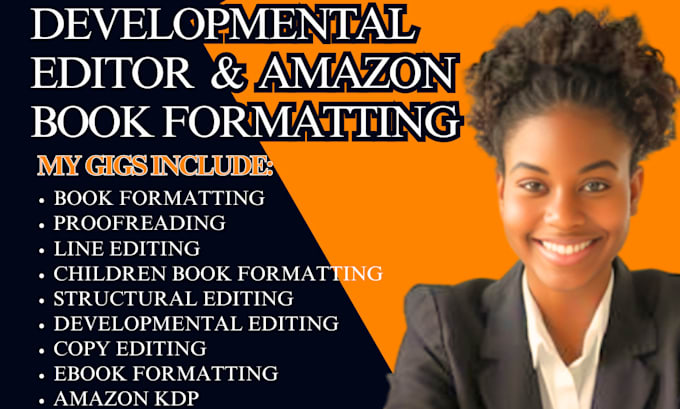 Gig Preview - Developmental line edit my children book format my book publish my amazon book