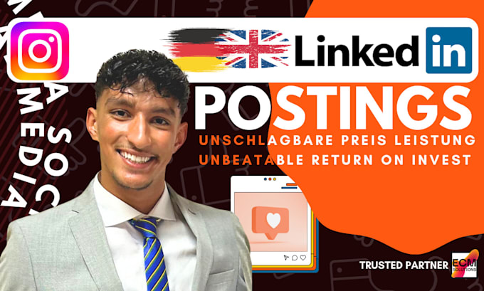 Gig Preview - Do german and english social media postings for linkedin and instagram