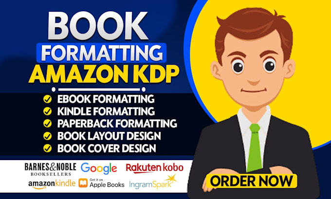 Gig Preview - Book formatting for amazon kdp paperback and kindle