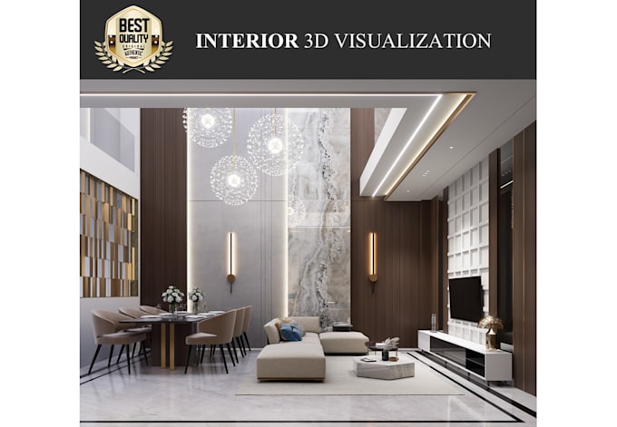 Gig Preview - Provide stunning and detailed interior 3d visualization