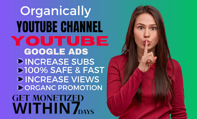 Gig Preview - Do promotion for complete youtube channel monetization