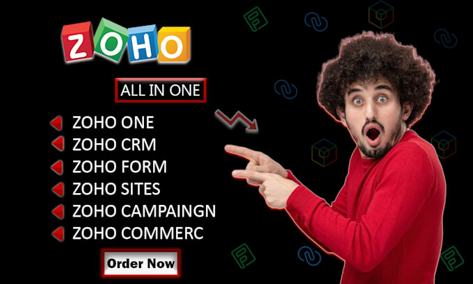 Gig Preview - Set up zoho CRM, zoho sites, zoho books, zoho