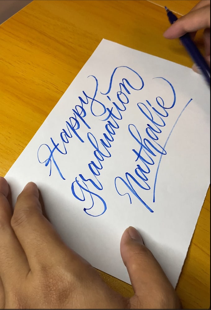 Gig Preview - Make unique happy birthday lettering video for you