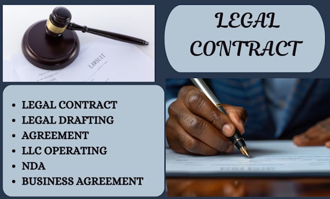 Gig Preview - Write and review legal contract, agreement, legal drafting, nda, llc operating